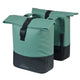 Basil Doppelte Fahrradtasche Cove 28-32l 14 x 29 x 36 cm - Grün Schwarz