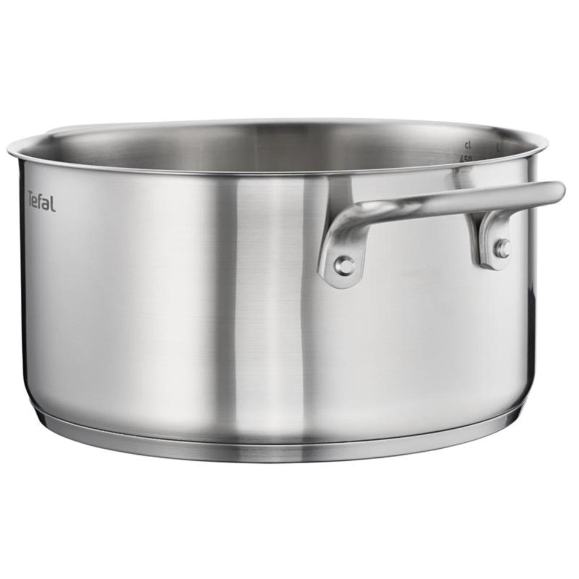 Tefal Cookware Tefal Virtuoso Topf + Glasdeckel 24 cm Silber
