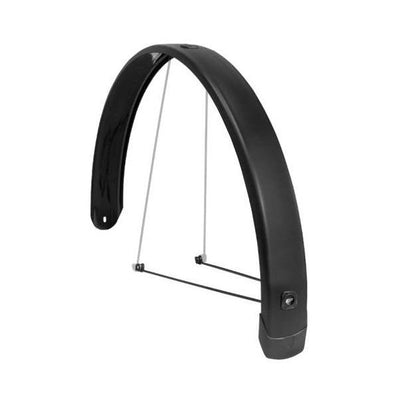Eurofender EF Mutguard hinter dem Tempo Square 28 Zoll 65 mm schwarz