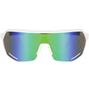 Trivio - Fahrradbrille Hyperion White Revo Green mit extra transparenter Linse
