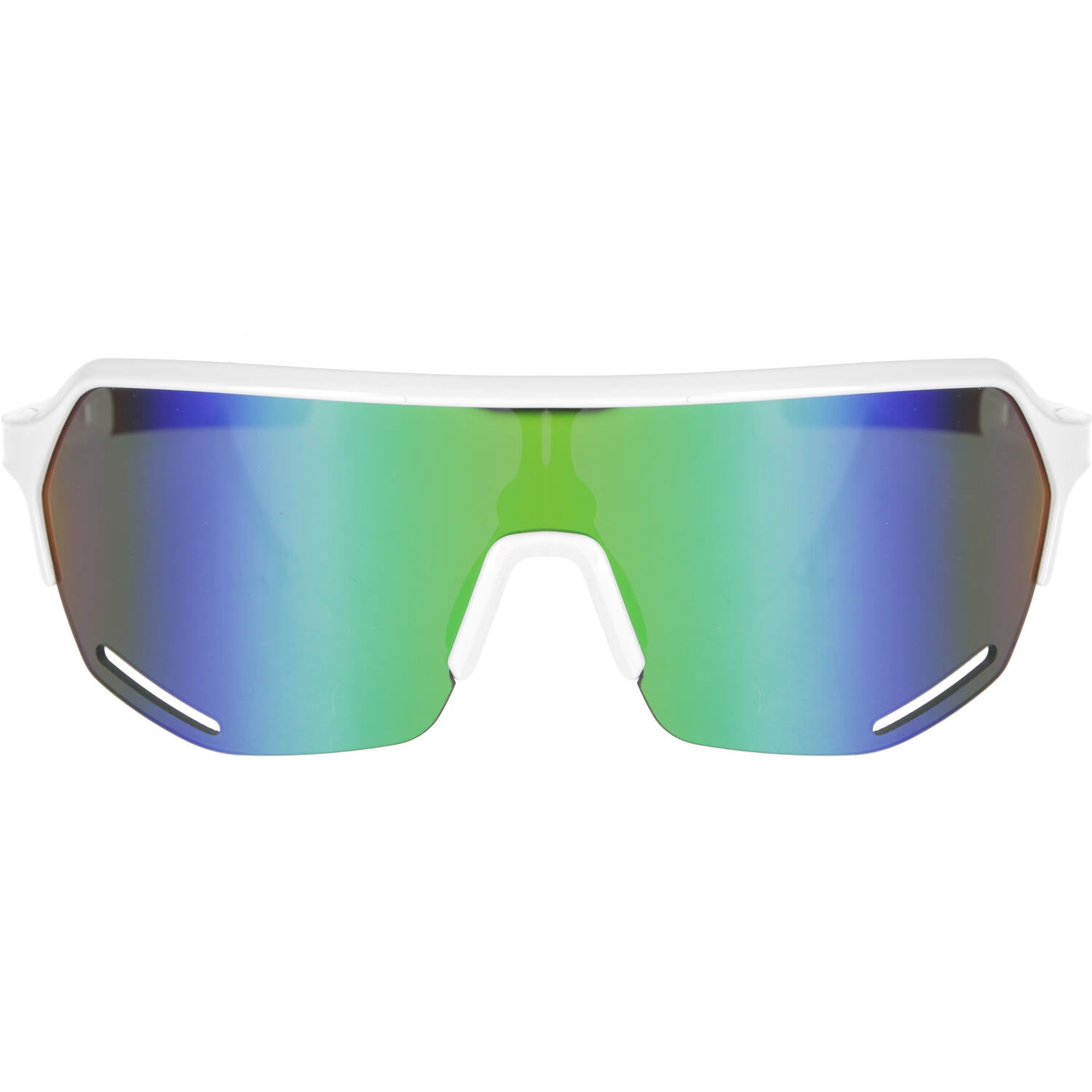 Trivio - Fahrradbrille Hyperion White Revo Green mit extra transparenter Linse