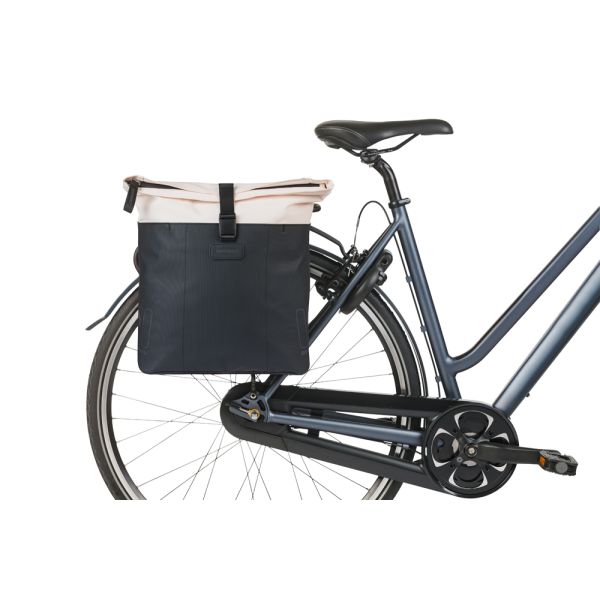 Basil Doppeltasche Vive 28-35l cremefarben schwarz