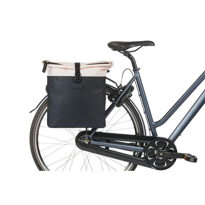 Basil Doppeltasche Vive 28-35l cremefarben schwarz