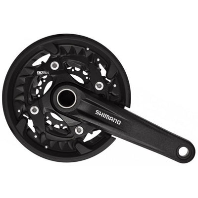 Shimano Kurbel MTB 3 x 10 Geschwindigkeit FC-MT500 mit 175-mm-Kurbelarm 40-30-22T Schwarz