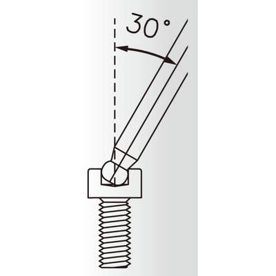 IceToolz TwinHead-Schlüssel 7M30 3 mm Sechskantschlüssel