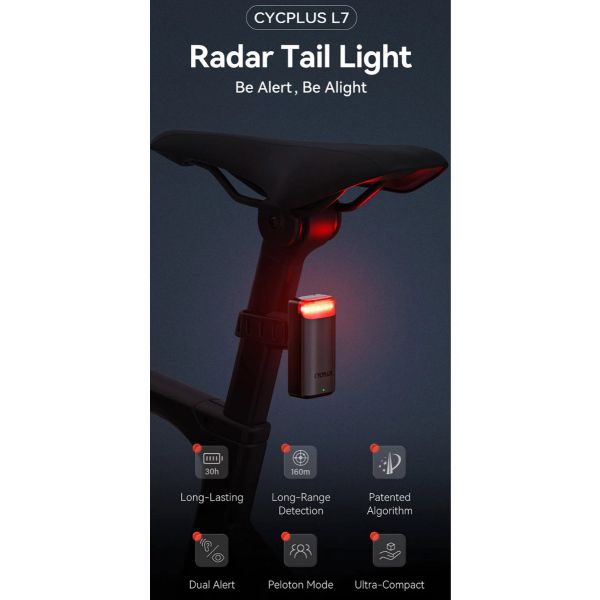 Cycplus Rücklicht L7 Radar