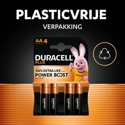 Duracell -Batterie plus AA MN1500 1,5 V LR6 Alkaline (4st)