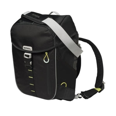 Basil Miles Daypack - sportliche Fahrradtasche - unisex - schwarz lime