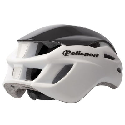 Polisport Helm Aero Road mattweiß glänzend schwarz gelb L 58-61cm
