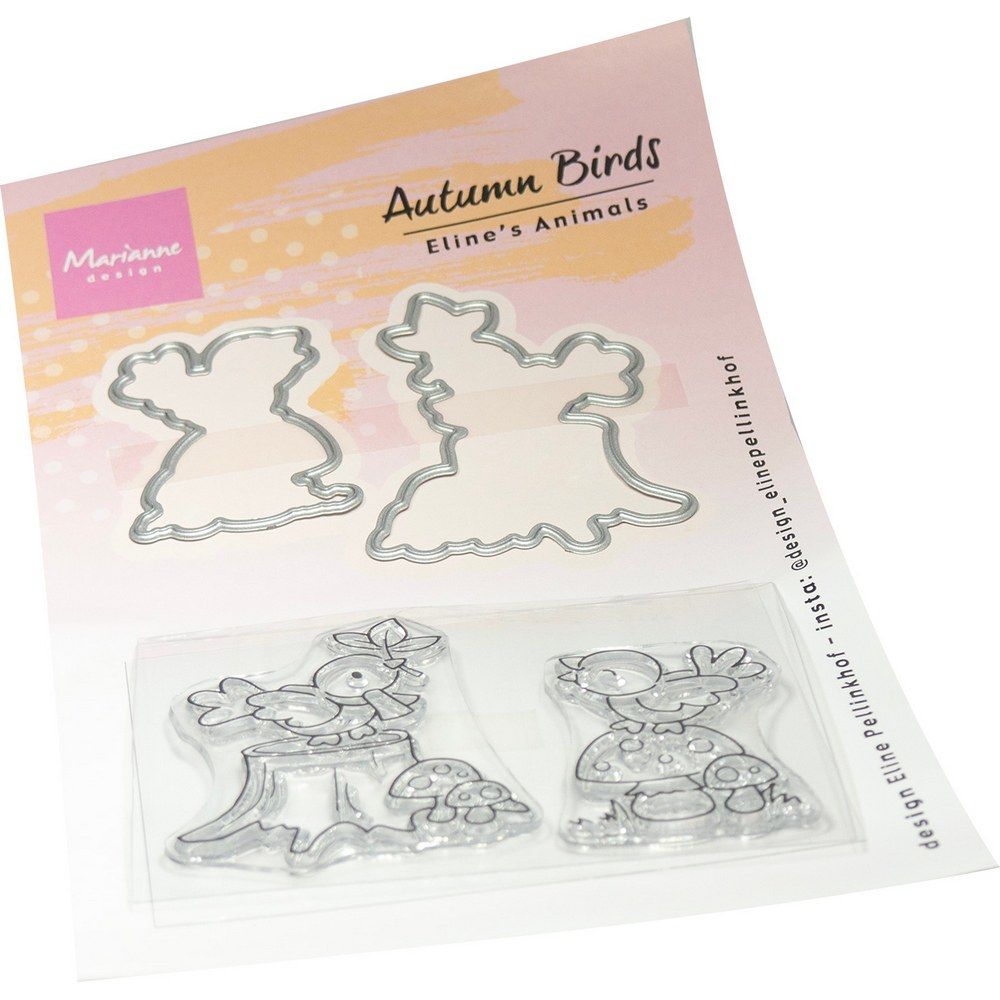 Marianne Design • Clear Stamps Stanzen Elines Tiere Herbstvögel