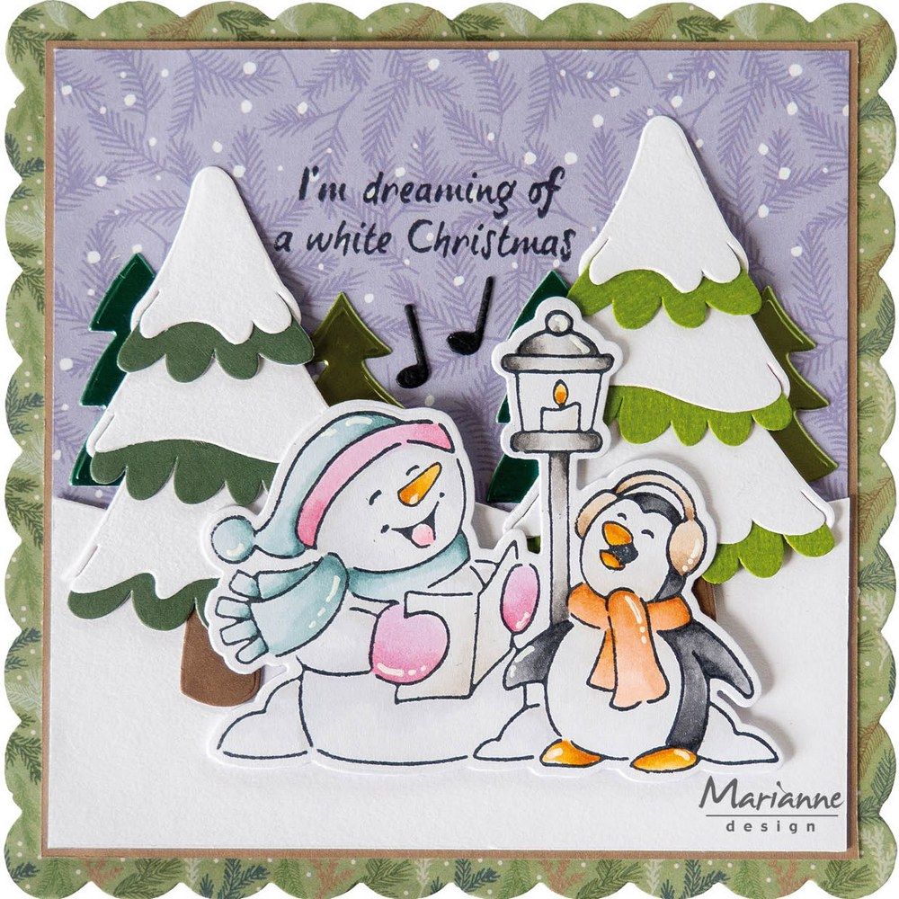 Marianne Design • Clear Stamps Stanzformen Elines Tiere Schneemann Pinguin