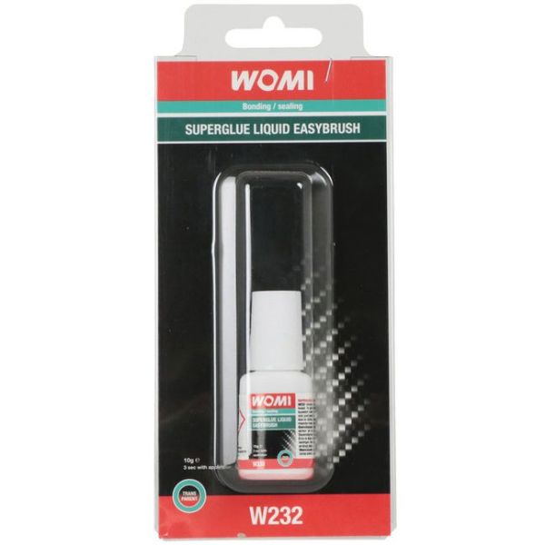 Womi Sekundenkleber W232 Sekundenkleber flüssig Easybrush transparent 10 Gramm