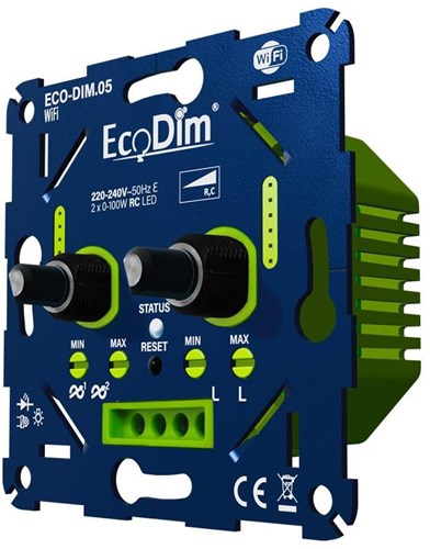 Eco LED Dimmer Duo WiFi 0-100w ecodim Phasenabschnitt - 4355419