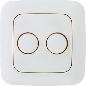Ecodim Abdeckrahmen Busch Jaeger weiß für Duo LED Dimmer 4355420 - 4355438