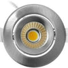 Ecodim LED-Einbaustrahler 5 W 2700 K 62 mm 60° rund verstellbar geschliffener Stahl – led4840