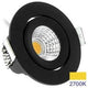 Ecodim LED-Einbaustrahler 5W 2700K 62mm 60° rund verstellbar schwarz - LED4835