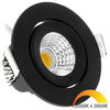 Ecodim LED-Einbaustrahler 5W dimtowarm 62mm 36° rund verstellbar schwarz - LED4735
