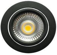 Ecodim LED-Einbaustrahler 5W dimtowarm 85mm 36° rund verstellbar schwarz - LED4710