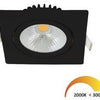 Ecodim LED-Einbaustrahler 5W dimtowarm 85mm 36° quadratisch verstellbar schwarz - LED4760