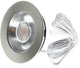 Enzo Ecodim LED-Möbelstrahler 3 W 2700 K 62 mm runder geschliffener Stahl – led4910