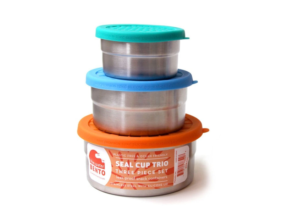 Blaues Wasser Bento Lunchbox Seal Cup Trio