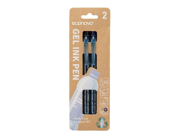 Econovo Gelpenn Blau und schwarz 0,7 mm 2 Teile