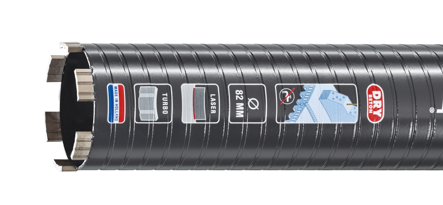Karat Laser-Diamantbohrer Trockenbeton | ø182x300x5 4 unc – ed18230020