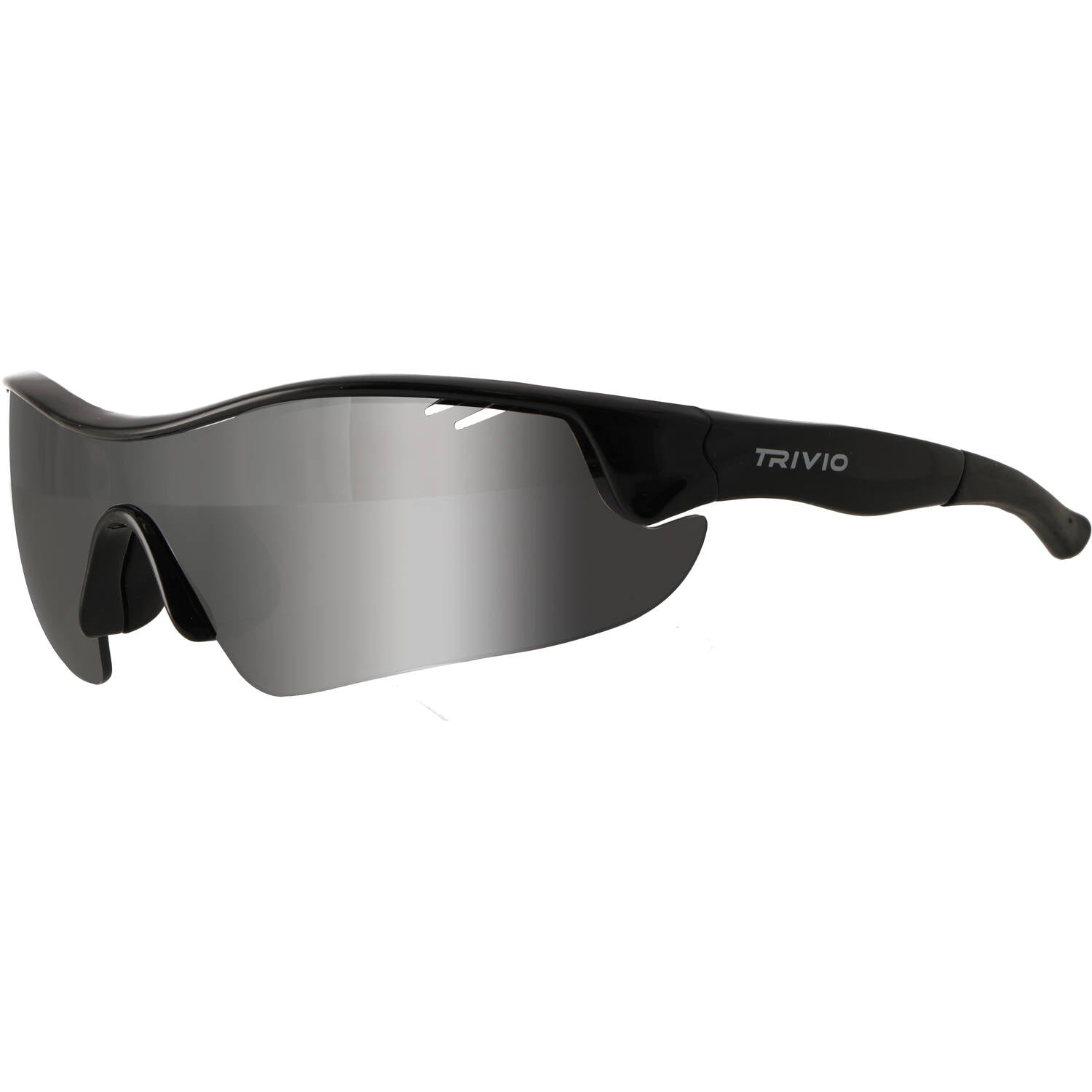 Trivio – Fahrradbrille Vento Nova, schwarze Linse, schwarzer Spiegel