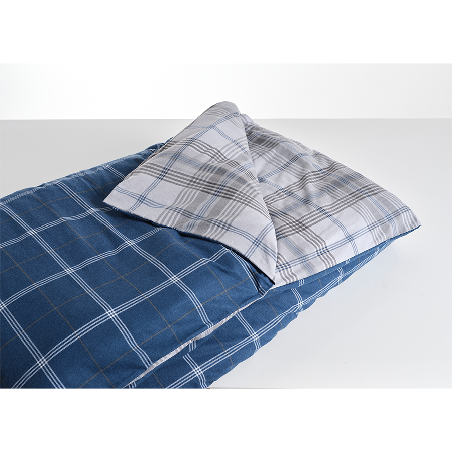 Kuscheliges Eden-Jersey-Spannbettlaken in Allure Blue, 180 x 200 cm