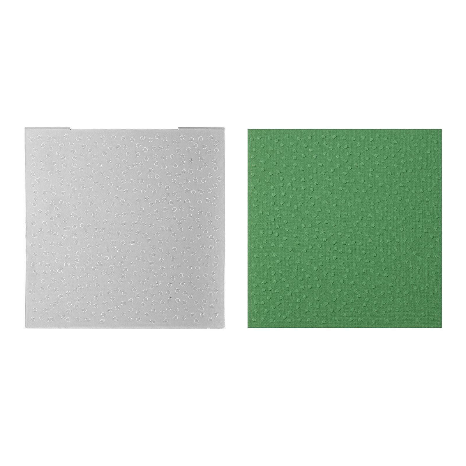 Nellies Wahl • 3D-Prägefolder Hintergrund kleine Herzen 15x15cm