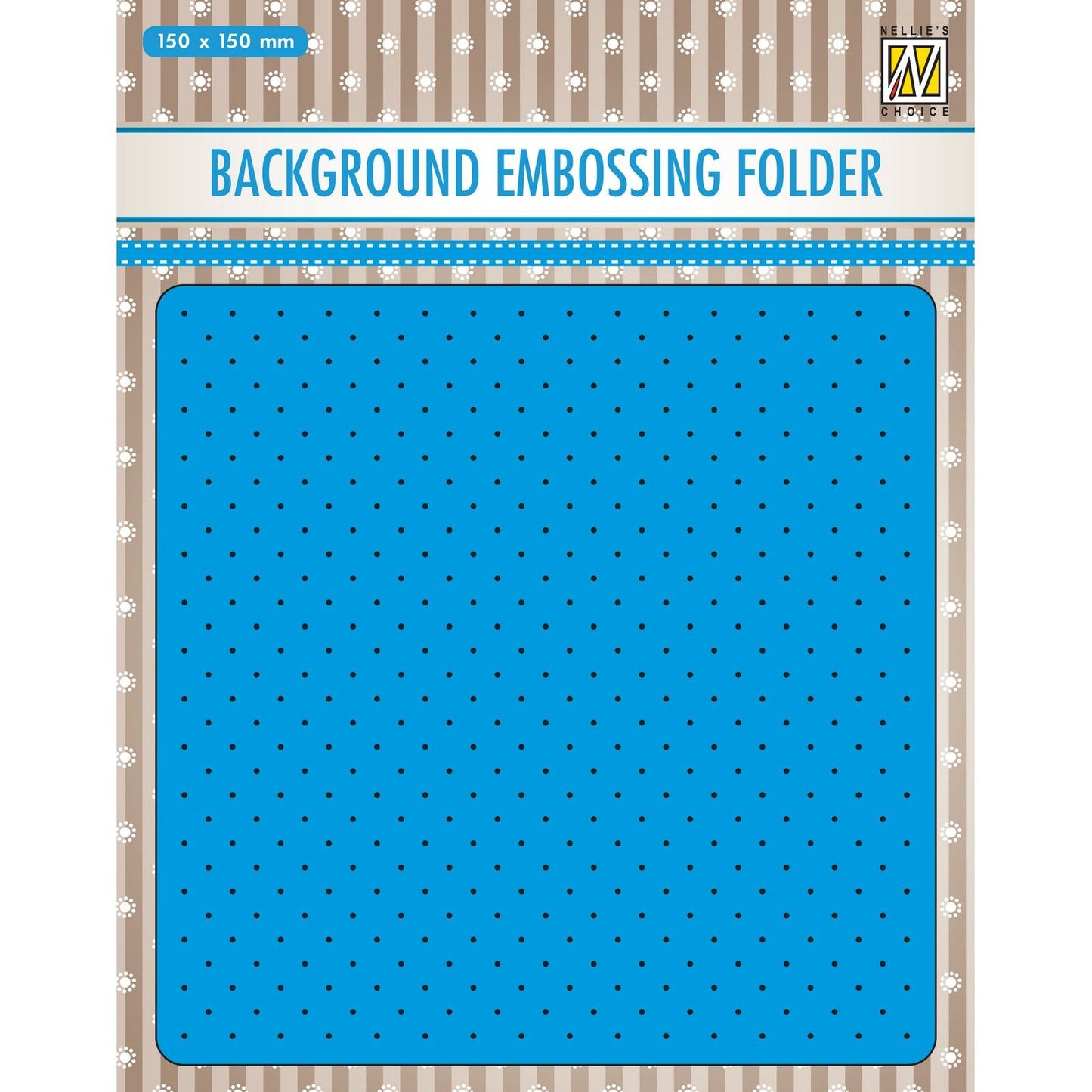 Nellies Wahl • 3D-Prägefolder Hintergrund kleine Punkte 15x15cm