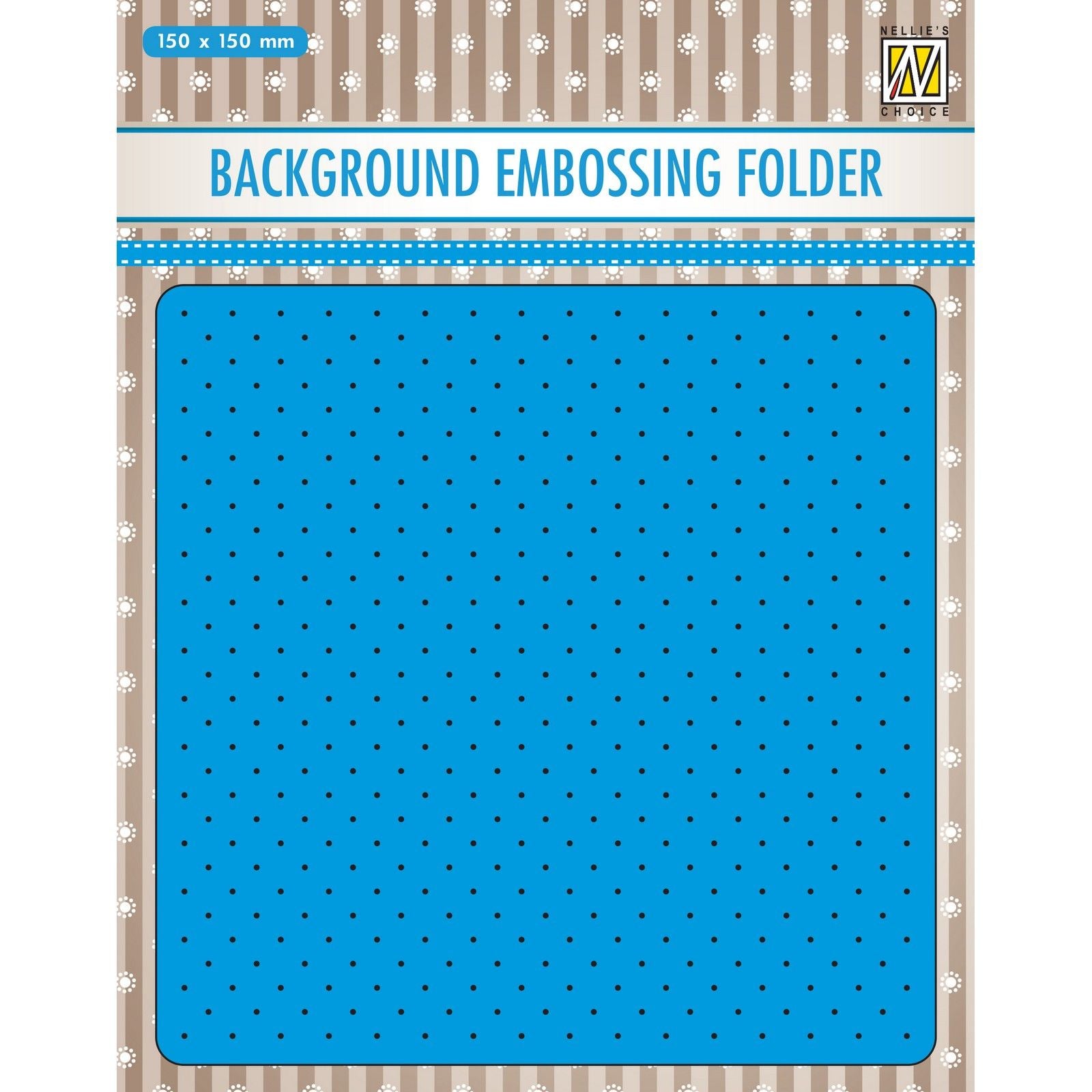 Nellies Wahl • 3D-Prägefolder Hintergrund kleine Punkte 15x15cm
