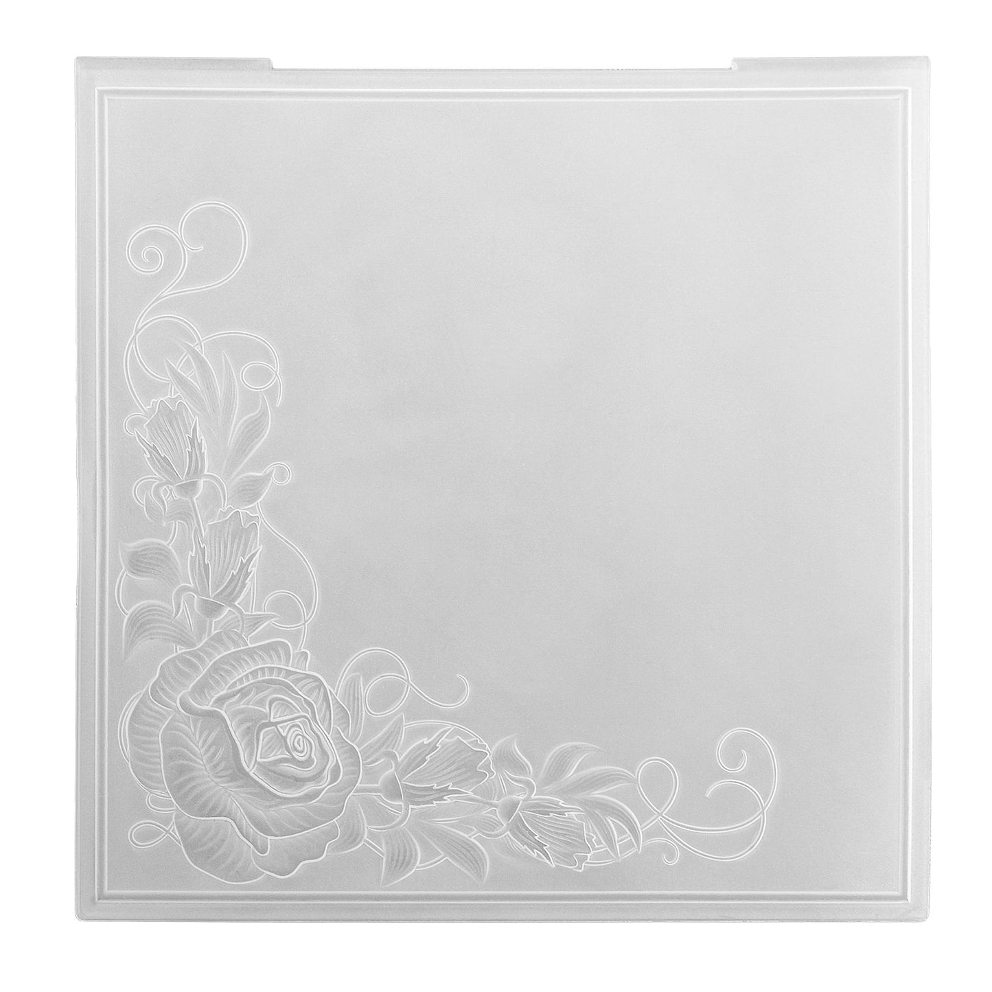 Nellies Wahl • 3D-Prägefolder Eckrosen 15x15cm