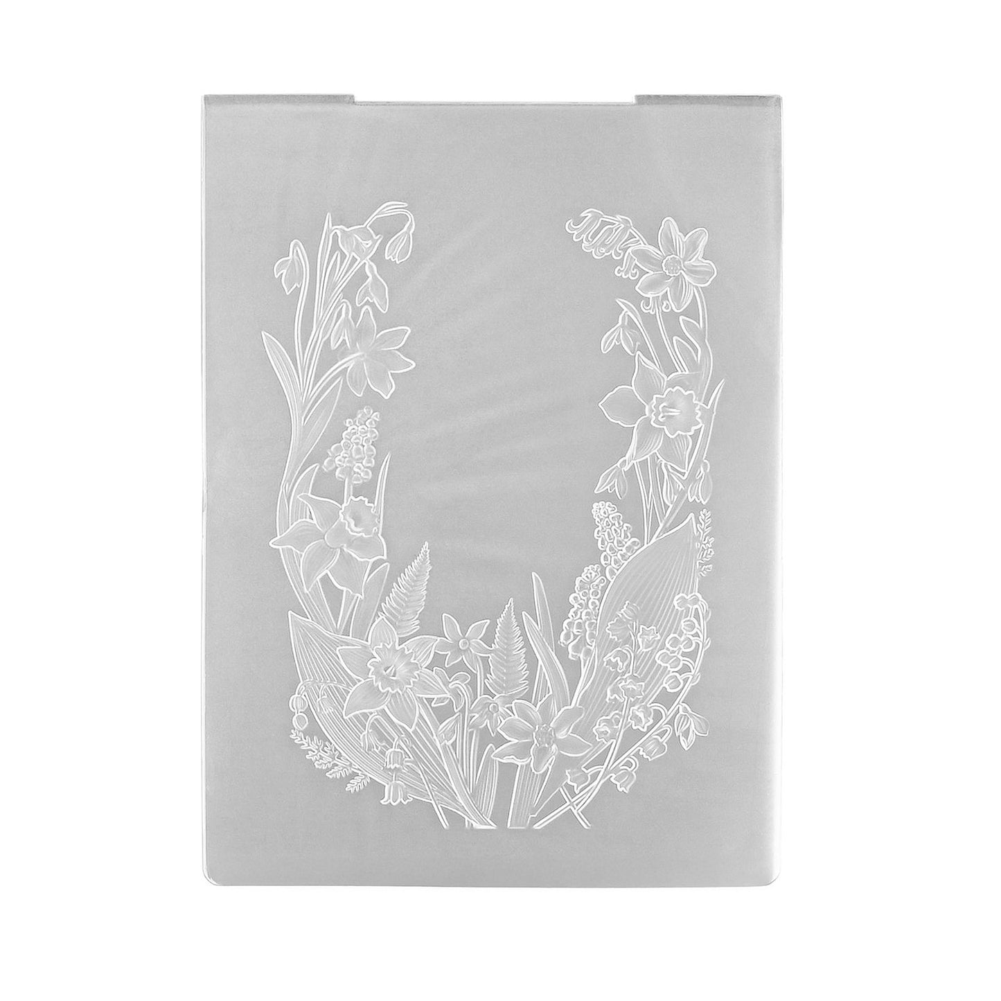 Nellies Wahl • 3D-Prägefolder mit Blumenrahmen, 10,5 x 14,8 cm