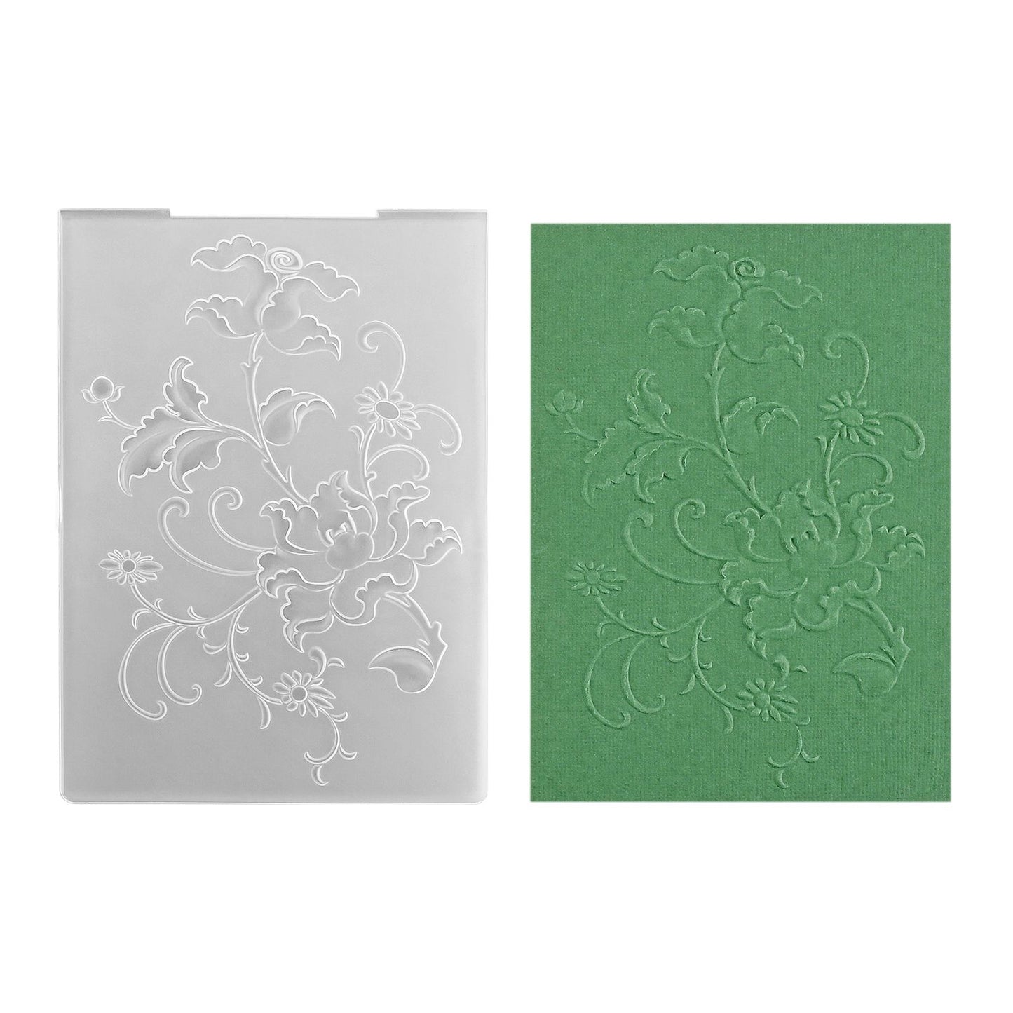 Nellies Wahl • 3D-Prägefolder exotische Blumen 10,5x14,8cm