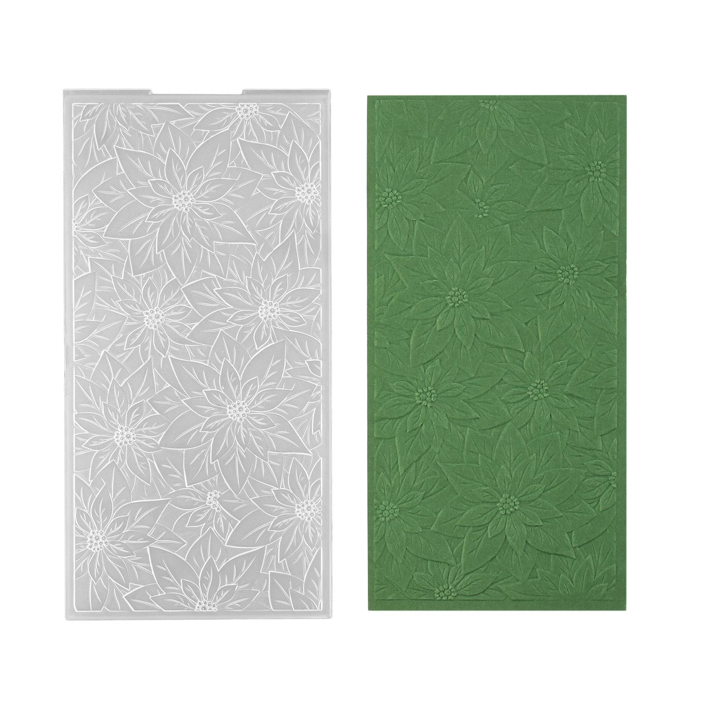 Nellies Wahl • 3D-Prägefolder Hintergrund Weihnachtsstern 10,5x21cm