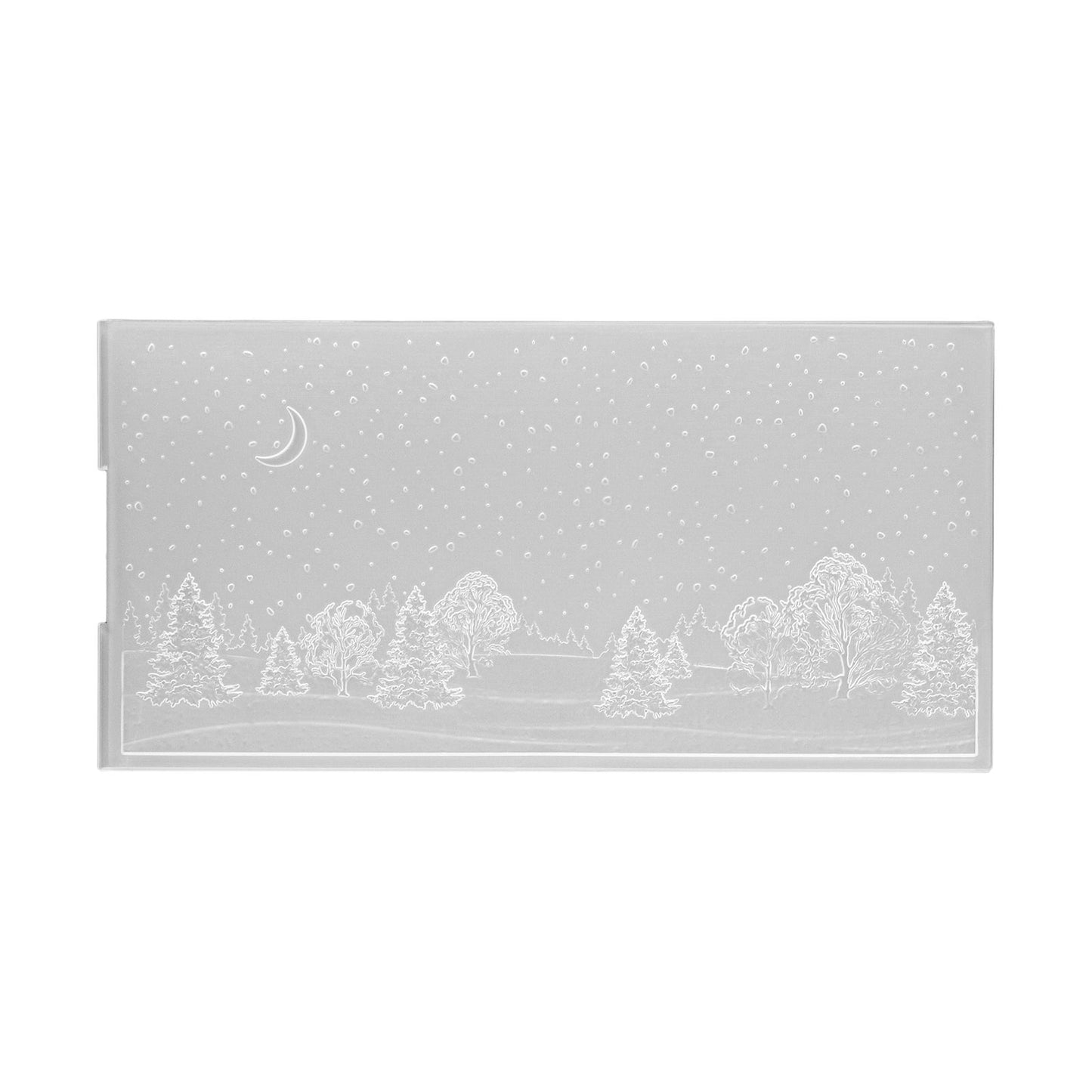 Nellies Wahl • 3D-Prägefolder Landschaft Schneelandschaft 10,5x21cm