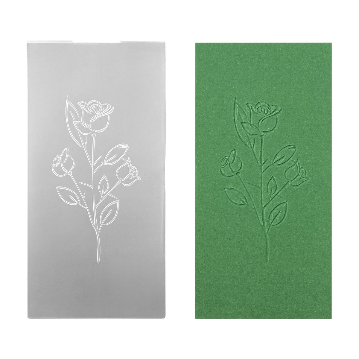 Nellies Wahl • 3D-Prägefolder Rosen 10,5x20,5cm
