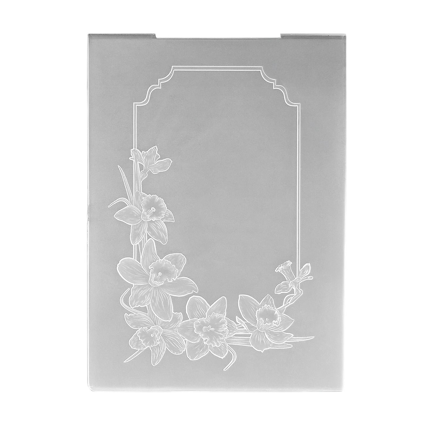 Nellies Wahl • 3D-Prägefolder mit Narzissenrahmen, 10,5 x 14,8 cm