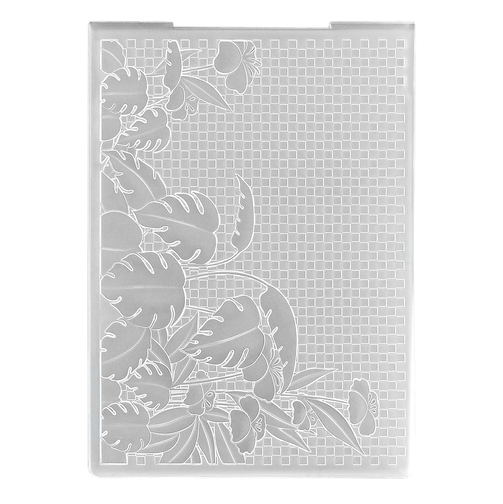 Nellies Wahl • 3D-Prägefolder Hintergrund Lochpflanze 10,5x14,8cm