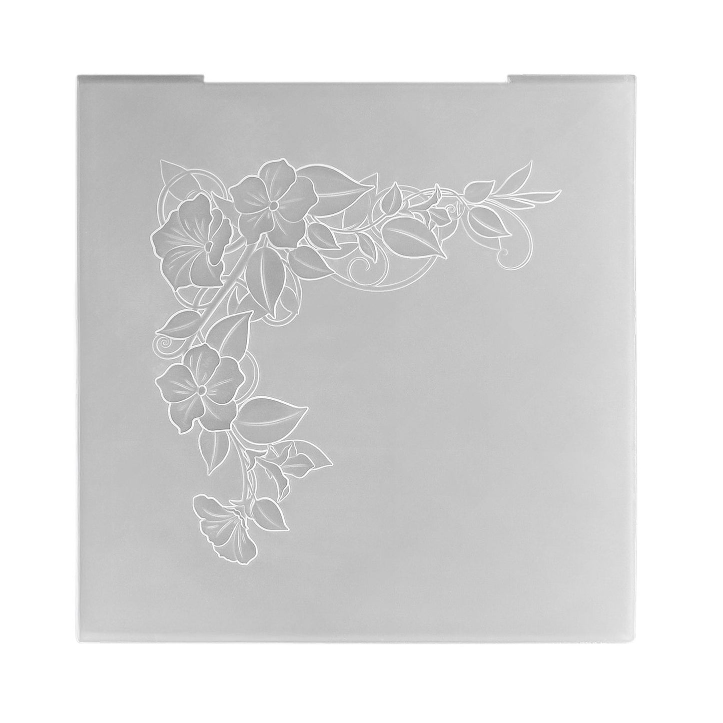 Nellies Wahl • 3D-Prägefolder Eckblume quadratisch 15x15cm