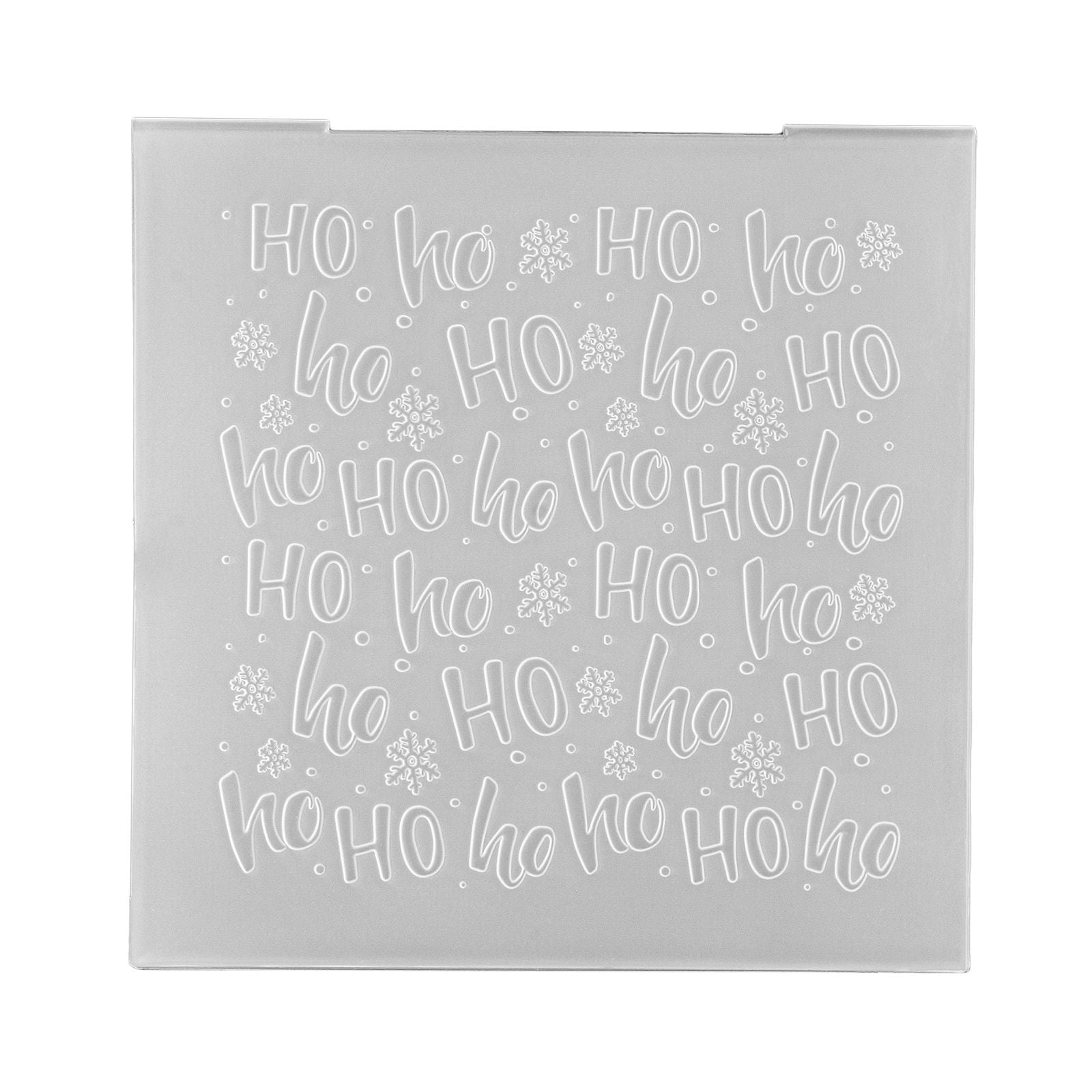 Nellies Wahl • 3D-Prägefolder-Hintergrund ho ho 15x15cm