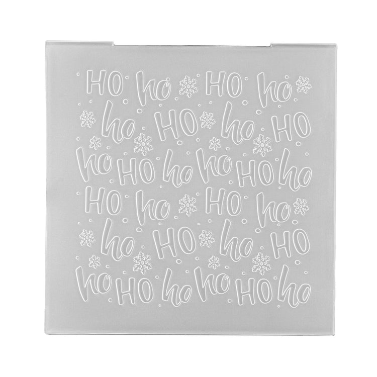 Nellies Wahl • 3D-Prägefolder-Hintergrund ho ho 15x15cm