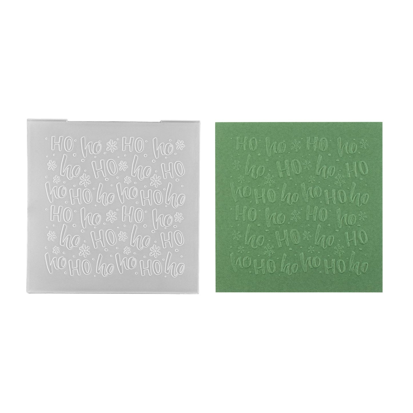 Nellies Wahl • 3D-Prägefolder-Hintergrund ho ho 15x15cm