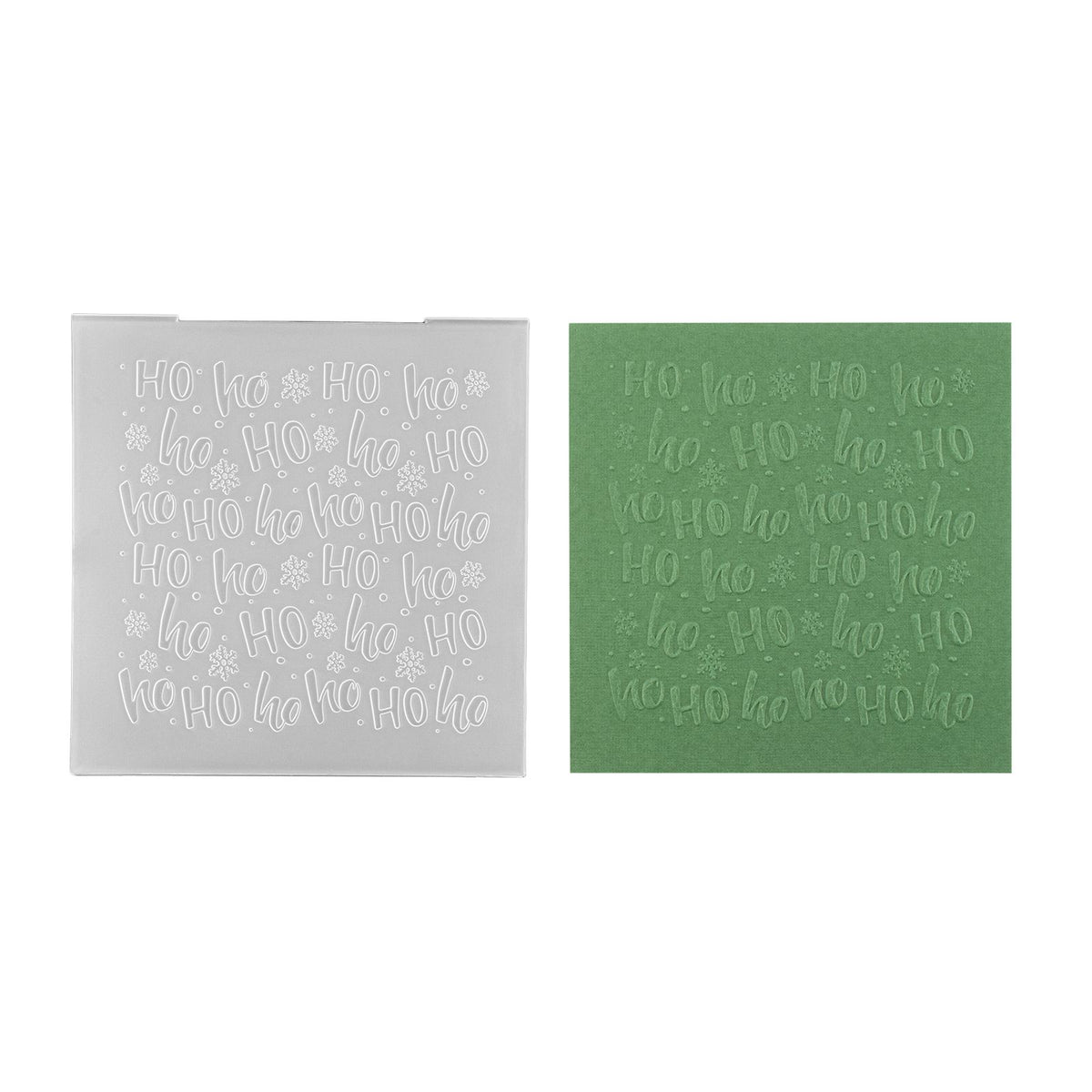 Nellies Wahl • 3D-Prägefolder-Hintergrund ho ho 15x15cm