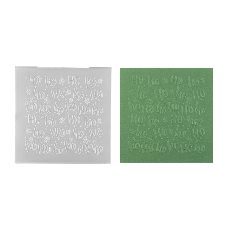 Nellies Wahl • 3D-Prägefolder-Hintergrund ho ho 15x15cm