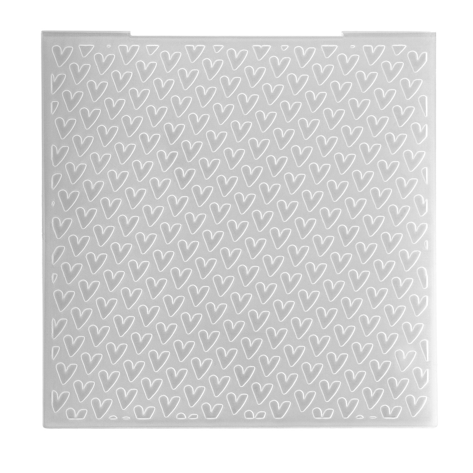 Nellies Wahl • 3D-Prägefolder Hintergrundherzen 15x15cm