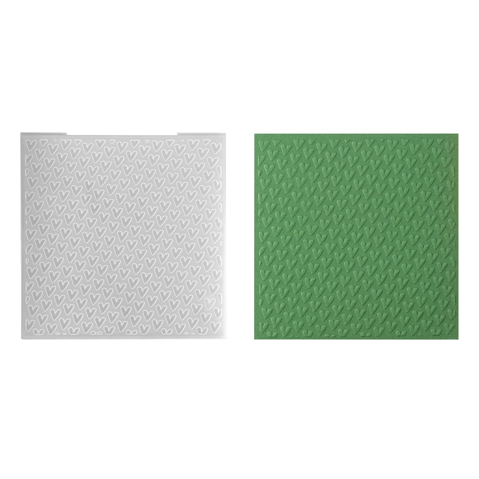 Nellies Wahl • 3D-Prägefolder Hintergrundherzen 15x15cm