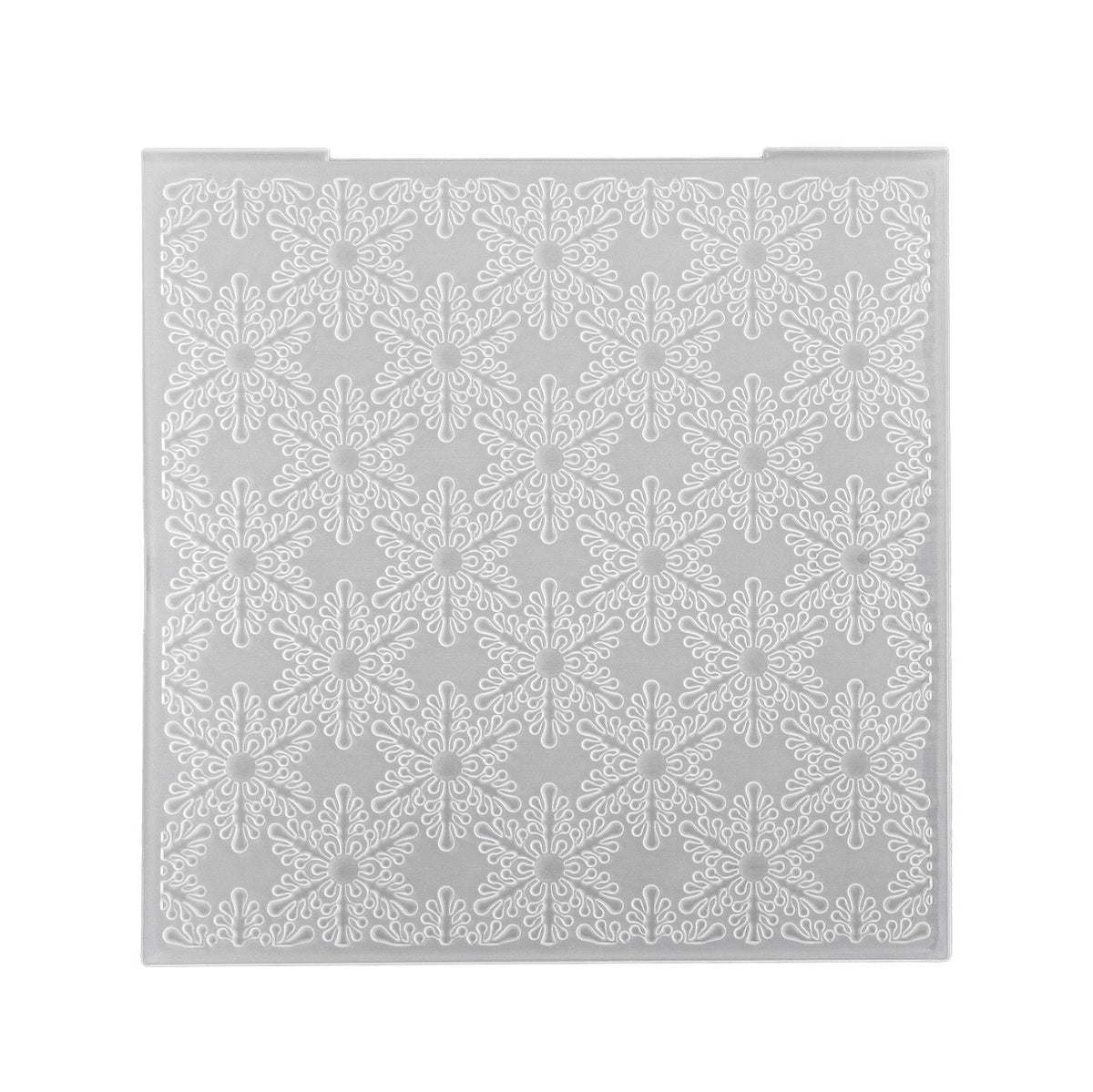 Nellies Wahl • 3D-Prägefolder Hintergrund Weihnachtsschneeflocken 15x15cm