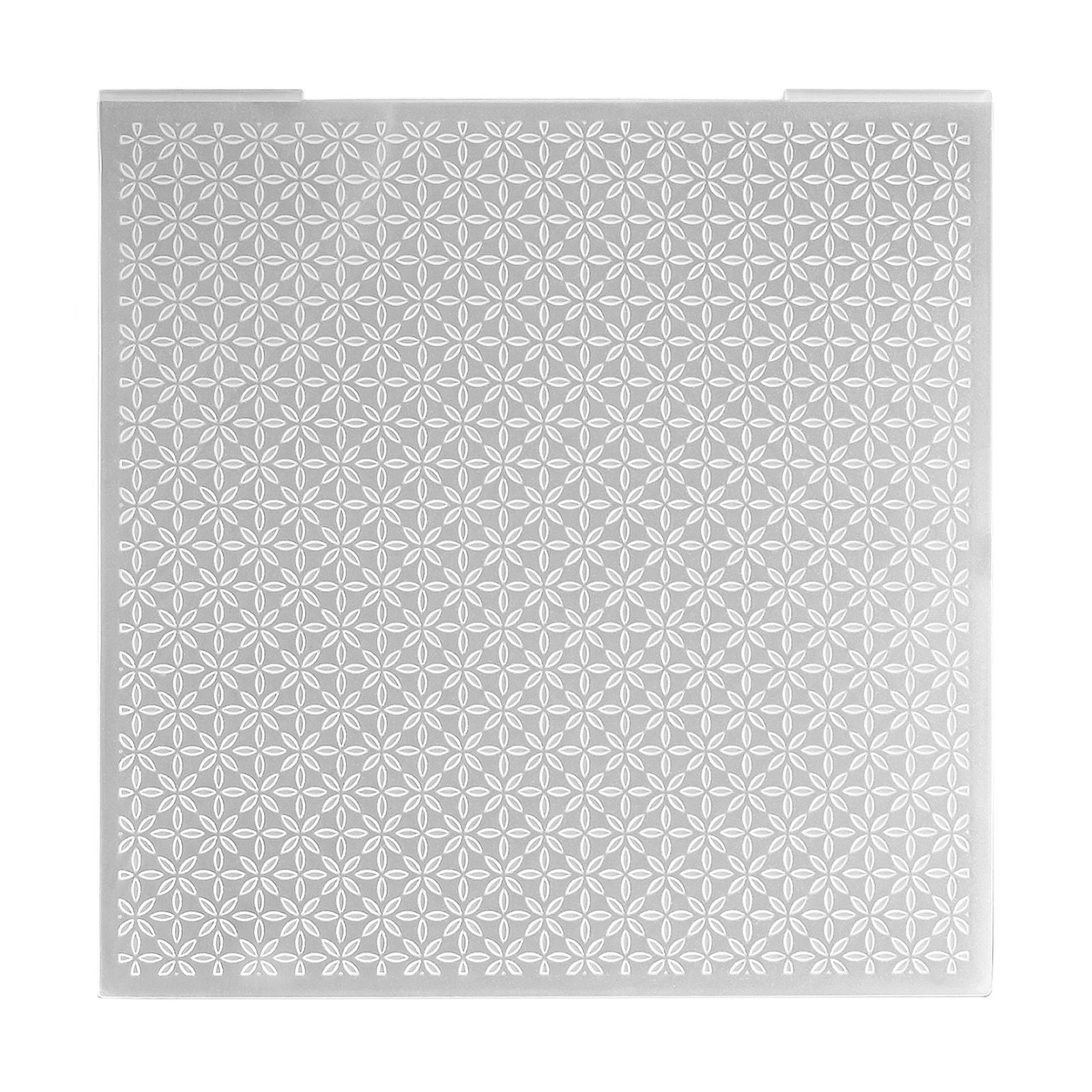 Nellies Wahl • 3D-Prägefolder Hintergrund Weihnachtssterne 15x15cm